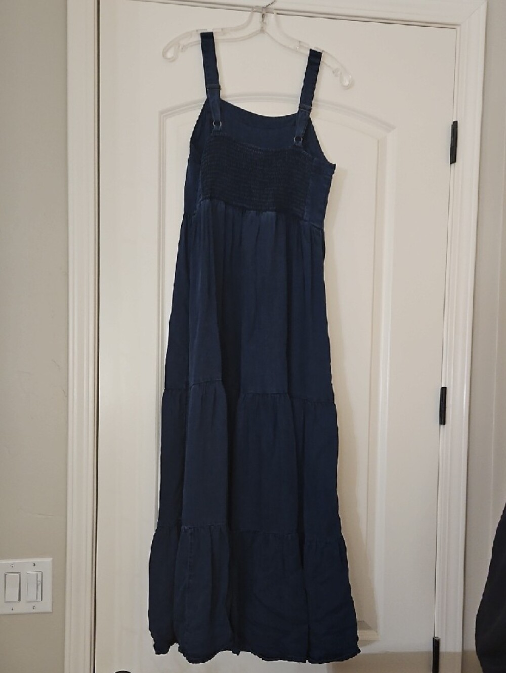 Old Navy Navy Maxi Dress with Wide Straps - Picture 2 of 2